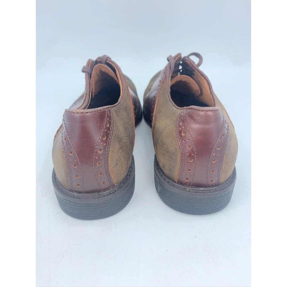 Johnston Murphy Mens 8 Oxfords Shoes XC4 Waterproof System Sheepskin Dual‎ Width